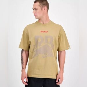 NWOT HUGO Men's Beige Graphic Tee